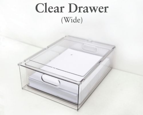 Clear Stax Drawers - Clear Transparent Stackable Multipurpose Drawers